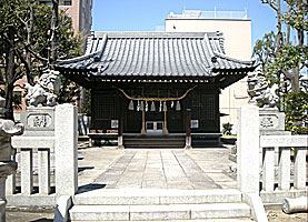 竹塚神社拝殿遠景