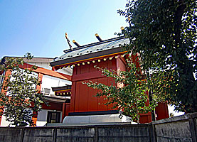 多摩川諏訪神社本殿右背面