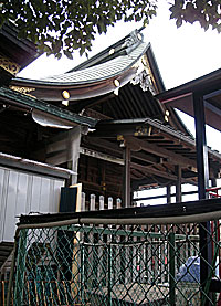 立石熊野神社本殿左側面