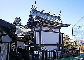 つくし野杉山神社（三社宮）本殿左背面