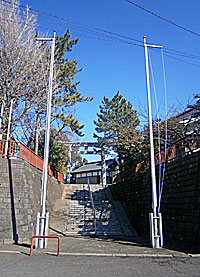 鶴間熊野神社社頭
