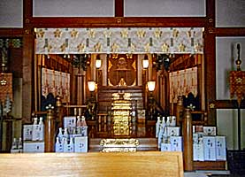 牛天神北野神社拝殿内部