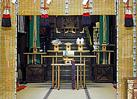 亀戸天祖神社拝殿内部
