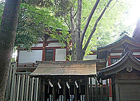 雪ヶ谷八幡神社本殿・幣殿右側面