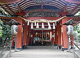 雪ヶ谷八幡神社拝所
